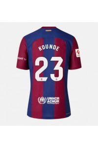 Fotbalové Dres Barcelona Jules Kounde #23 Dámské Domácí Oblečení 2023-24 Krátký Rukáv